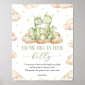 Kleine draak Hoe groot is haar buikteken Poster (Voorkant)