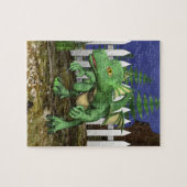 Kleine draak legpuzzel (Horizontaal)