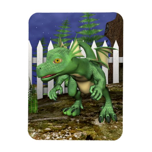 Kleine draak magneet (Verticaal)