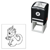 Kleine draak met een Teacup-kleur me Zelfinktende Stempel (In situ)