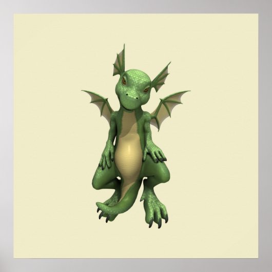 Kleine draak poster (Voorkant)