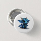 Kleine Draak Ronde Button 3,2 Cm (Voorkant /achterkant)