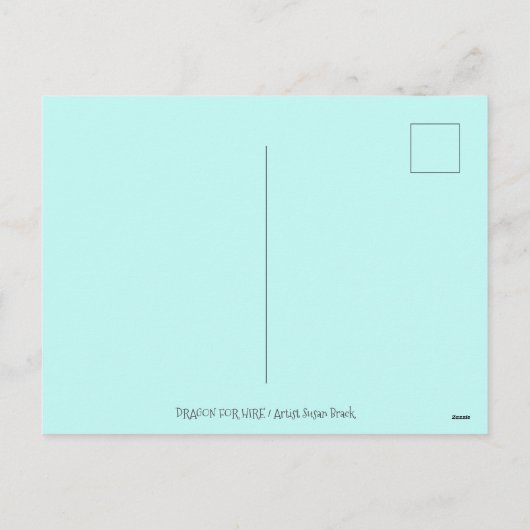 KLEINE DRAAK SMELTEN & SHOVELING SNEEUW, GRAPPIG S FEESTDAGENKAART (Achterkant)