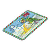 KLEINE DRAAK SMELTEN & SHOVELING SNEEUW, GRAPPIG S MAGNEET (Linkerzijde)