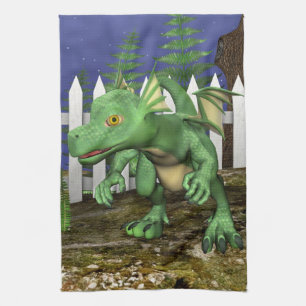 Kleine Draak Theedoek