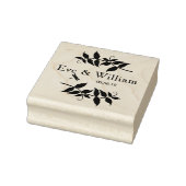 Kleine Dragonfly met vertakkingen en bladontwerp Rubberstempel (Stempel)