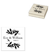 Kleine Dragonfly met vertakkingen en bladontwerp Rubberstempel (Gestempeld)