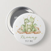 Kleine Draken Mama Wordt Ronde Button 7,6 Cm (Voorkant /achterkant)