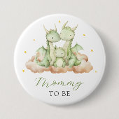 Kleine Draken Mama Wordt Ronde Button 7,6 Cm (Voorkant)