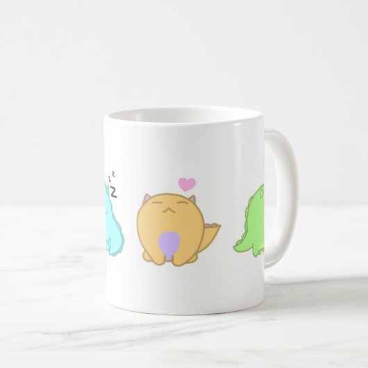 Kleine drakenmok koffiemok (Voorkant rechts)