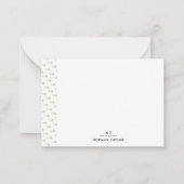 Kleine driehoeken gepersonaliseerde notitiekaarten notitiekaartje (Voorkant)