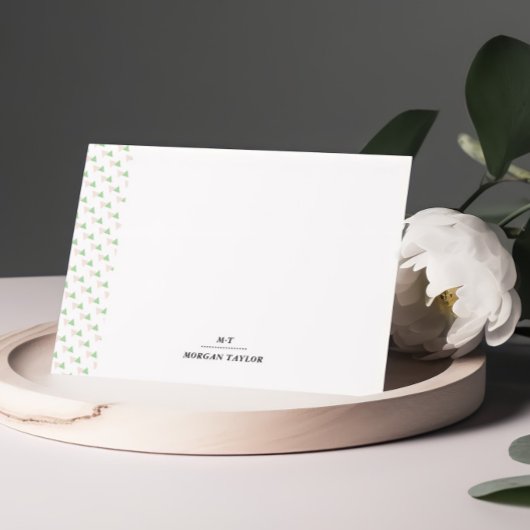 Kleine driehoeken gepersonaliseerde notitiekaarten notitiekaartje