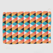 kleine driehoeken met meerdere kleuren golfhanddoek (Horizontaal)