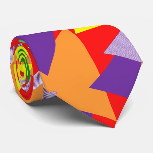 Kleine driehoeken stropdas (Opgerold)