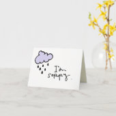 kleine droevig wobblies Im Kaart (Gele Bloem)