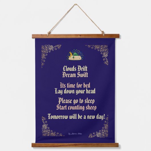 Kleine dromen hangend wandkleed (Voorkant)