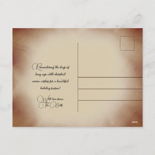 kleine drummer Boy Jolly Christmas Feestdagenkaart (Achterkant)