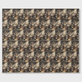 Kleine Drummer Boy Met Baby Jesus Cadeaupapier (Vlak)