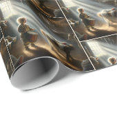 Kleine Drummer Boy Met Baby Jesus Cadeaupapier (Rol Hoek)