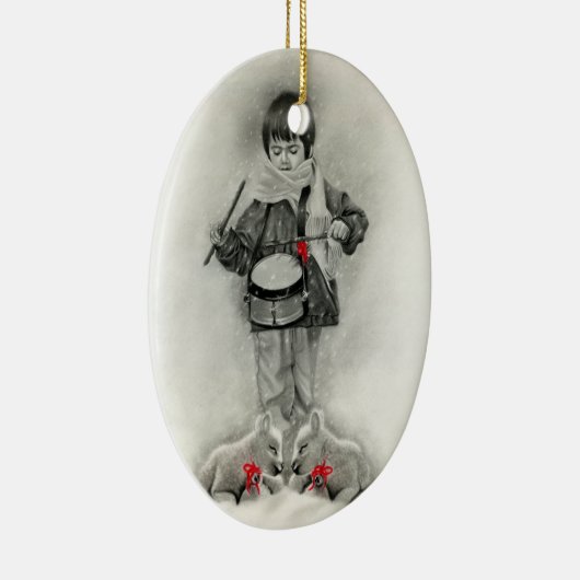 Kleine drummer-jongen Ornament (Rechts)