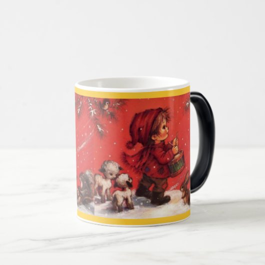 Kleine drummer magische mok (Voorkant rechts)