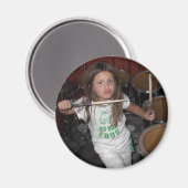 Kleine drummer meisje magneet (Voorkant / Achterkant)