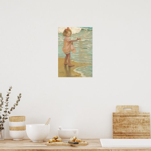 Kleine druppels water van Jessie Wilcox-Smith Poster (Keuken)