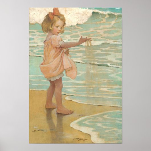 Kleine druppels water van Jessie Wilcox-Smith Poster (Voorkant)
