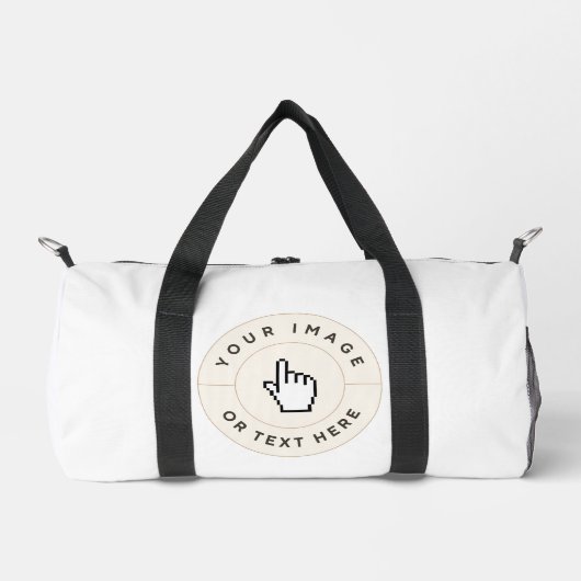 Kleine Duffel Bag - Custom Uw afbeelding/tekst toe Plunjezak (Voorkant)