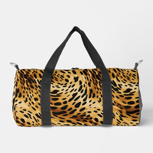 Kleine Duffel Bag Leopard Print Plunjezak (Voorkant)