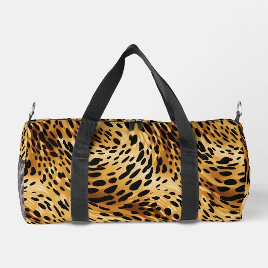 Kleine Duffel Bag Leopard Print Plunjezak (Achterkant)