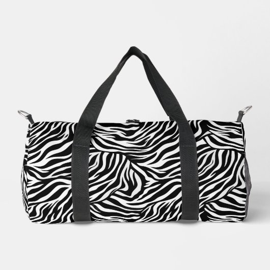 Kleine Duffel Bag Zebra Print Plunjezak (Voorkant)