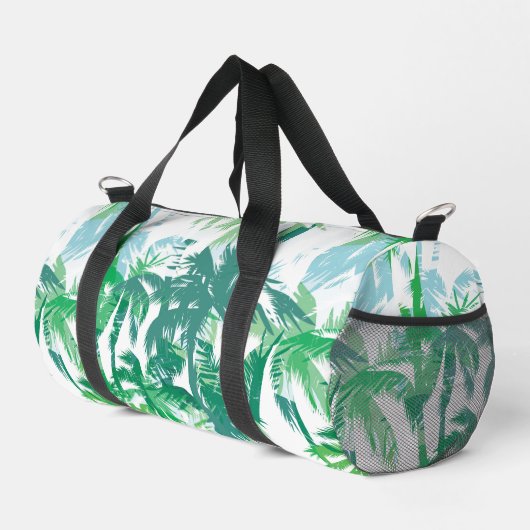 Kleine Duffel Tas Tropische Print (Rechterhoek)