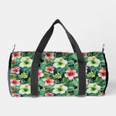 Kleine Duffel Tas Tropische Print (Achterkant)