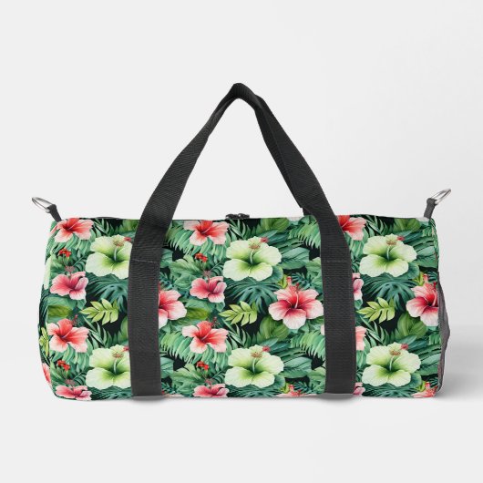 Kleine Duffel Tas Tropische Print (Voorkant)