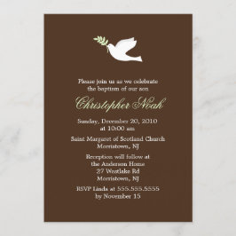 Kleine duif doop en doop kaart