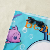 Kleine duiker met Zee leven in de oceaan Strandlaken (In situ)