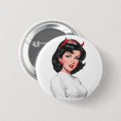 Kleine Duivel Ronde Button 5,7 Cm (Voorkant /achterkant)