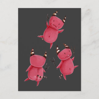Kleine duivels - Devils dans kunst Briefkaart