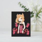 Kleine duivels - duivels dansende kunstvampier briefkaart (Staand voorkant)