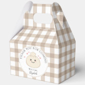 Kleine Dumpling Baby shower bedankt voor je komst Bedankdoosjes (Voorkant)