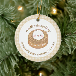 Kleine Dumpling Baby shower begunstigt Ornament