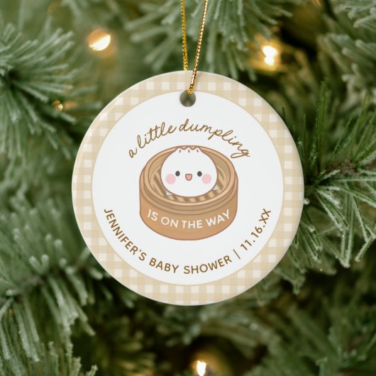 Kleine Dumpling Baby shower begunstigt Ornament (Boom)