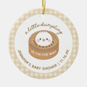 Kleine Dumpling Baby shower begunstigt Ornament (Voorkant)