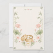 Kleine Dumpling Baby Shower Kaart (Achterkant)