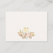 Kleine Dumpling Baby shower Luier Raffle Kaart (Achterkant)