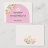 Kleine Dumpling Baby shower Luier Raffle Kaart (Voorkant / Achterkant)