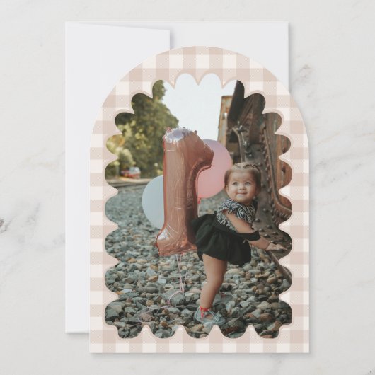 Kleine Dumpling Bao Dim Sum Meisje 1e verjaardag Kaart (Achterkant)