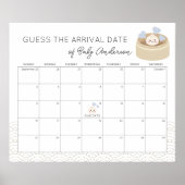 Kleine Dumpling Blau Raad de Bevalling Kalendar Poster (Voorkant)