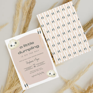 Kleine Dumpling Dim Sum Baby Shower Kaart